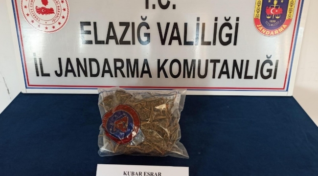 Elazığ'da uyuşturucu ile mücadele:2 gözaltı